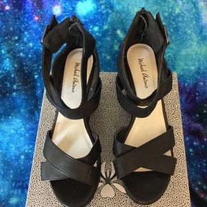 MICHAEL ANTONIO Platform Genuine Leather sandals 8